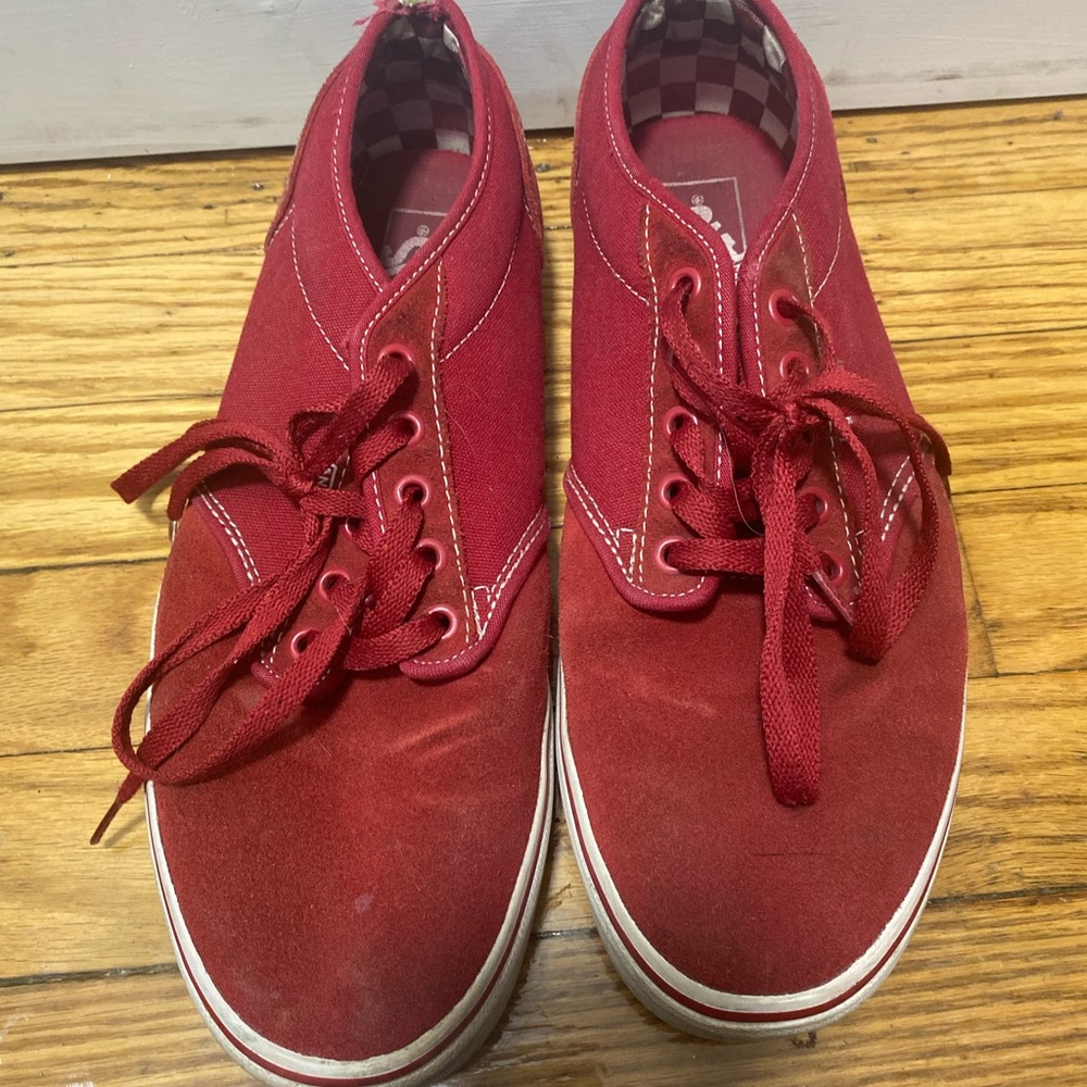 Red vans size 10